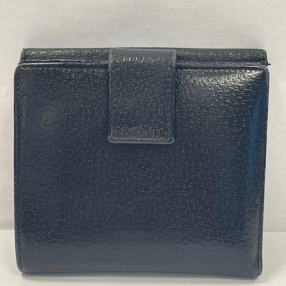 Gucci Eclipse Insignia Black Leather Compact Wallet - Preowned - Picture 4 of 14